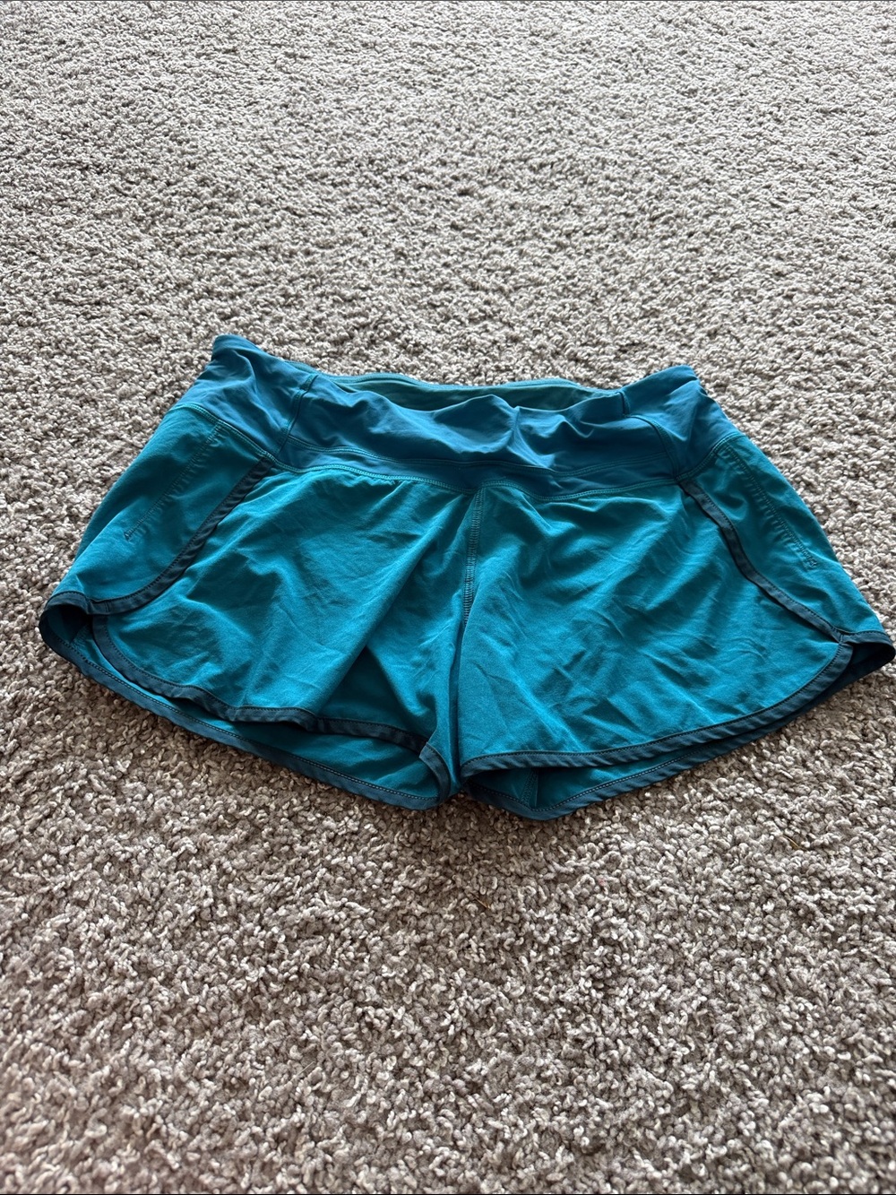 lululemon athletica Teal Performance Running Shorts